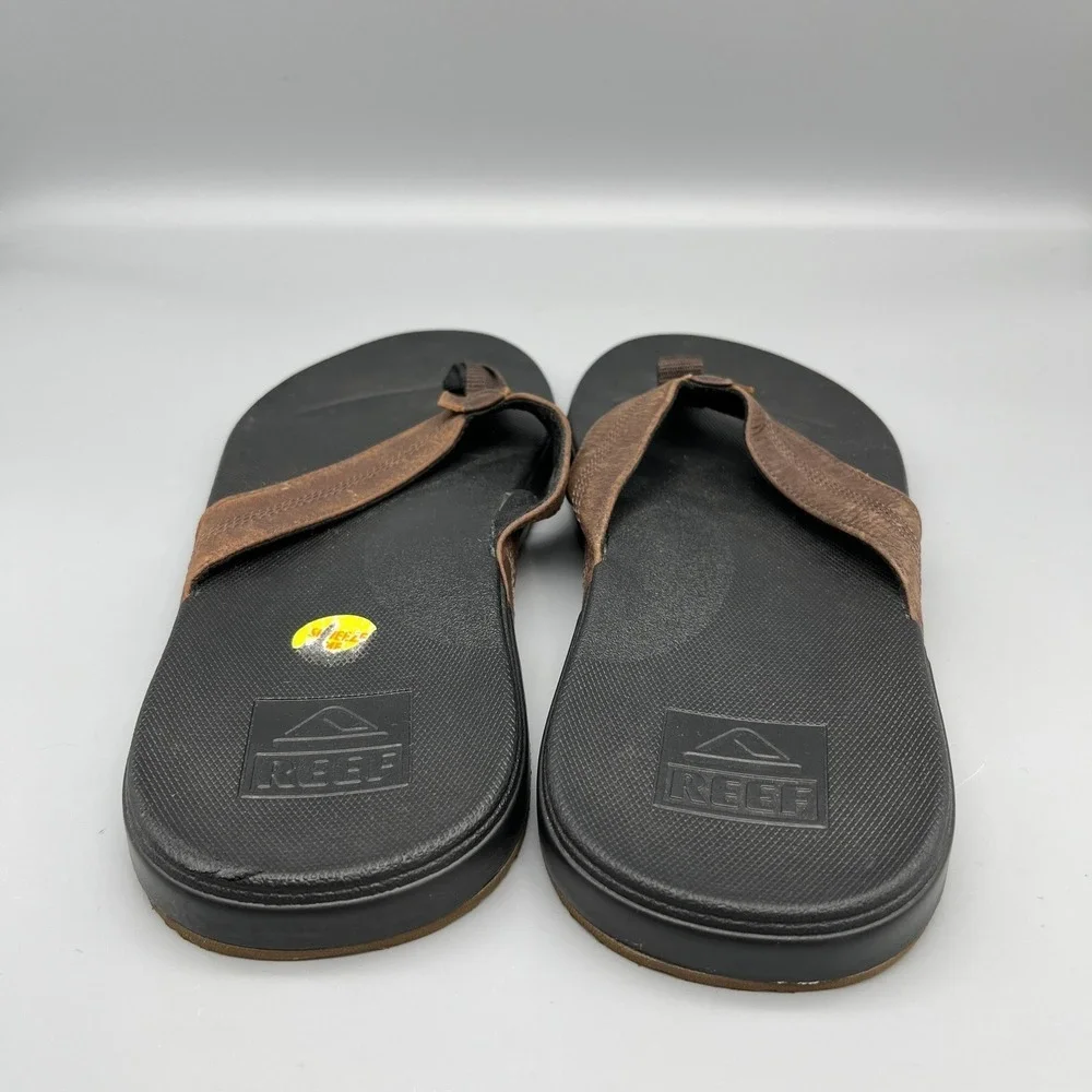 Reef Cushion Phantom LE Leather Sandals  13 Beach Summer Thong Flip Flops Surfer